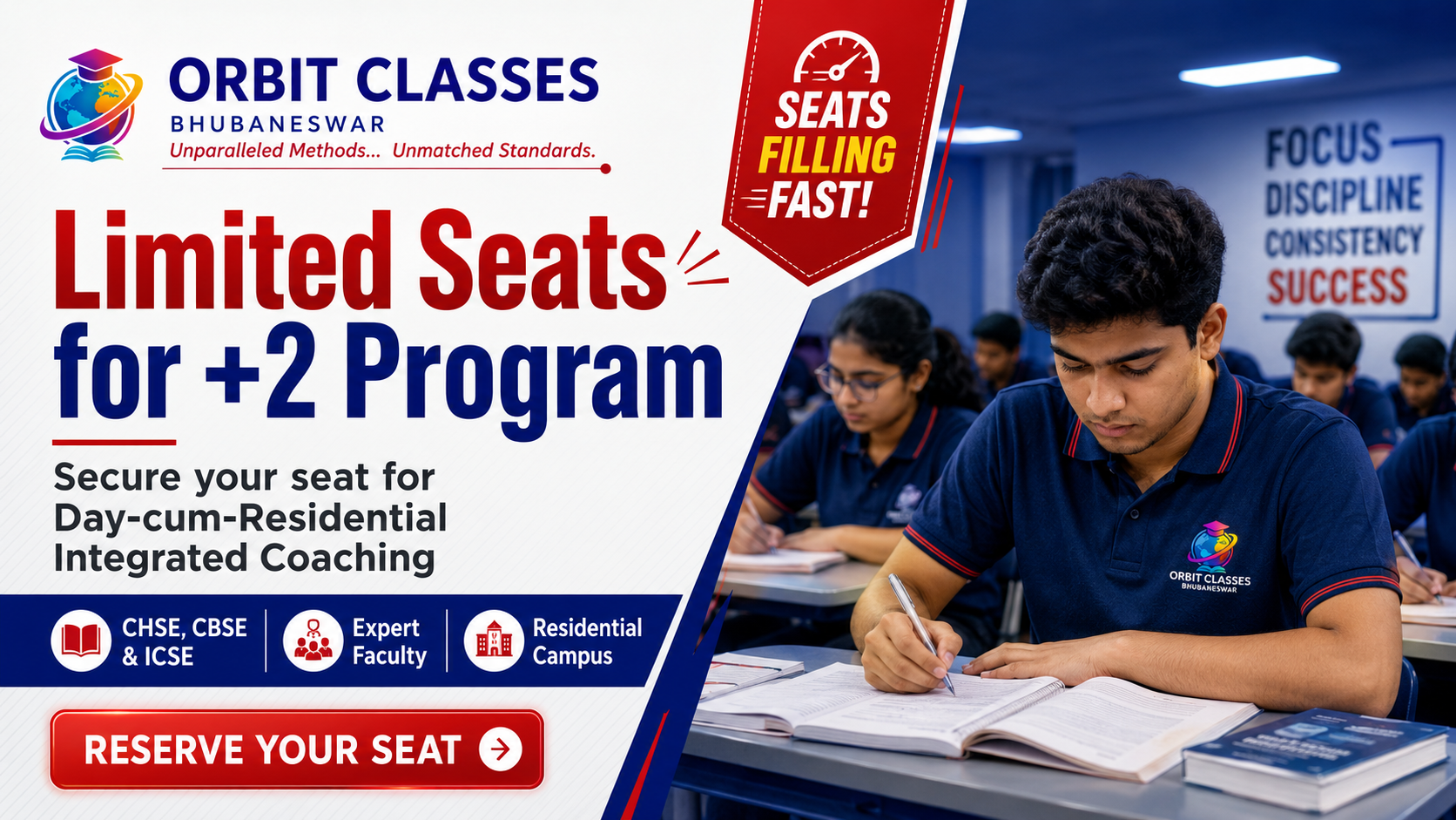 Limited Seats for +2 Program